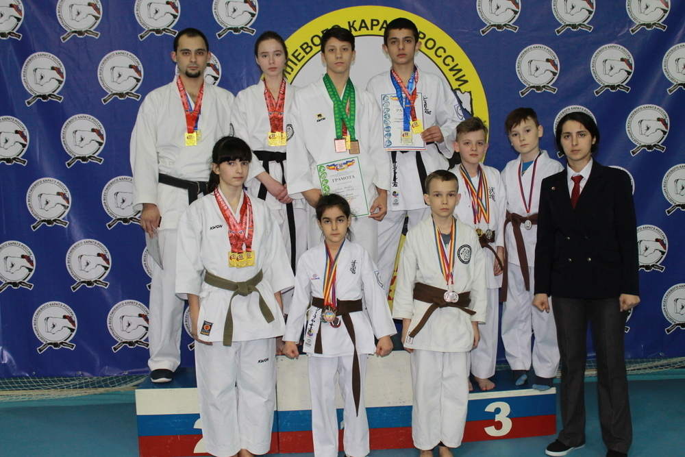 Полсотни медалей привезли волгодонские каратисты в соревнований в Ростове