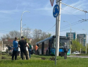Автобус №51 врезался в столб и загорелся в Волгодонске
