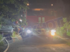 Рядом с В-16 поздно вечером загорелся коттедж 