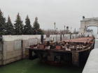 На Цимлянском водохранилище навигацию завершили буксир с баржей