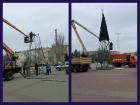 Главные новогодние елки начали устанавливать в Волгодонске