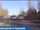 В Волгодонске странные и опасные маневры водителей на дороге попали на видео 
