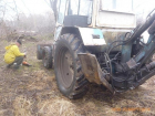 В Волгодонске остановили корчевателя на колесах