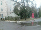 В больнице №1 Волгодонска возводят памятник футболу
