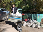 Мешки со строительным мусором незаконно выгрузили волгодонцы на контейнерную площадку