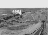 18. Станция "Правый берег" и бетонный завод  (район Цимлянского судомеханического завода), фото ок 1950 года