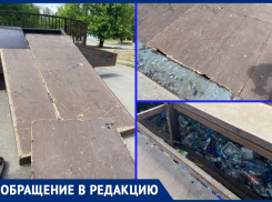 «Кататься там абсолютно небезопасно»: мать юного скейтбордиста жалуется на состояние единственной в Волгодонске скейт-площадки