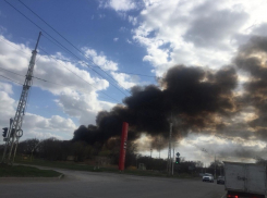 В районе Волгодонской ТЭЦ-2 произошел грандиозный пожар