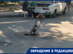 Огромные ящики и сломанные деревья: чем в Волгодонске закрывают опасные люки 