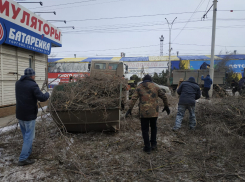 После ледяного дождя с улиц Волгодонска вывезли более тысячи кубометров мусора