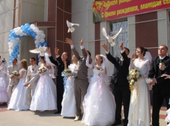 Волгодонцы устроили свадебную лихорадку на День города