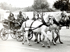 Повозка с пулеметом будет встречать гостей станицы Маркинской