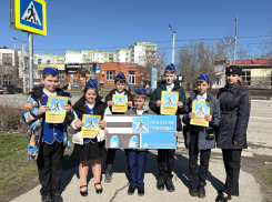Маленькие инспекторы вместе с сотрудниками ГАИ научили волгодонцев безопасности на дорогах 