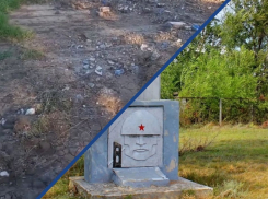 Памятник героям Великой Отечественной войны снесли за несколько дней до Дня Победы под Морозовском в Ростовской области 