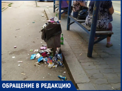 «Напротив ДТиСР на остановке образовалась настоящая мусорка»: возмущенный волгодонец