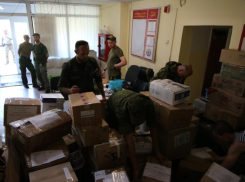 Бойцы Народной милиции ЛНР получили гуманитарную помощь из Волгодонска