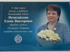 Народный учитель России: в Цимлянске открыли мемориальную доску Елене Нечитайловой