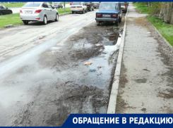Волгодончанка возмущена грязью и мусором на дороге и тротуарах по проспекту Мира