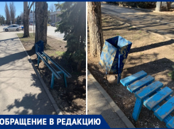 «Поломанные лавочки и разбитые урны»: удручающее состояние пешеходной зоны на Ленина возмутило волгодонцев 
