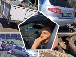 Волгодонец свалил в центре города целый прицеп ядовитых покрышек