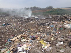 В Волгодонске пожар с полигона твердых бытовых отходов перекинулся на сельскохозяйственные угодия (ВИДЕО)