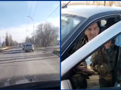 «Он синий вообще»: «пьяную» езду, закончившуюся аварией, сняли на дорогах Волгодонска