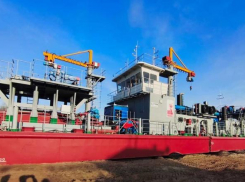 Цимлянский земснаряд отправился на службу в Сибирь для обеспечения судоходства