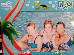 Альбина вместе с коллегами на отдыхе в аквапарке Н2О