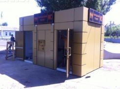 Установленный в Мичуринске Тамбовской области «золотой» туалет из Волгодонска сломался 