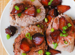 Свинина в сливовой глазури