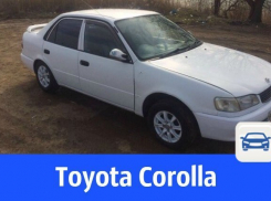 Классическая Toyota Corolla с правым рулём продаётся в Волгодонске