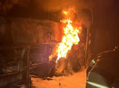 Автобусы сгорели на автобазе в старой части Волгодонска