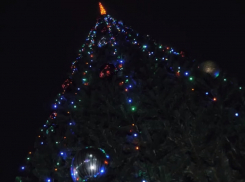 Елку на площади ДК имени Курчатова защитили от вандалов отсутствием игрушек 