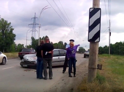  В Волгодонске последствия ДТП на Жуковском шоссе попали на камеру видеорегистратора