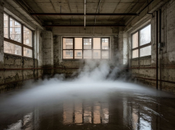  Опасное парение из-за утечки кипятка обнаружили в центре нового города 