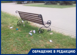 Отсутствие урн на площади Курчатова возмутило волгодонцев