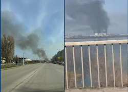 Волгодонск в огне: горожан напугали высокие столбы дыма на Индустриальной и за элеватором