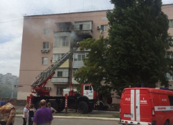 Крупный пожар произошел в квартире по улице  Курчатова