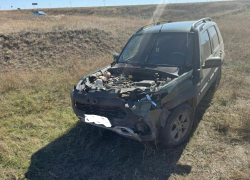 Возрастной водитель «Нивы» спровоцировал ДТП на трассе «Элиста-Зимовники»