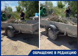 Водитель УАЗ Патриот устроил свалку на контейнерной площадке на улице Мира в Волгодонске
