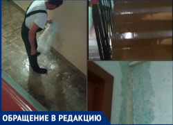 Из-за сильного дождя многие подъезды МКД Волгодонска оказались затоплены 