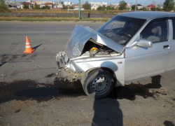 В Красном Яру столкнулись микроавтобус и «легковушка» 