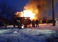 В Волгодонске дотла сгорел новый коттедж