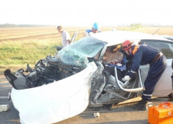 На трассе Ростов-Волгодонск столкнулись «Hyundai Solaris» и «МАЗ»