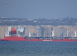 Волгодонец запечатлел на фото мираж над Цимлянским морем