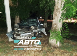 17-летний парень за рулем чужой «десятки» врезался в дерево в селе Дубовское