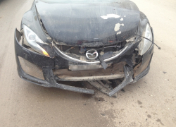 Тройное ДТП в Волгодонске — водитель «Мазды» не заметил притормозившие автомобили