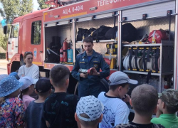 В роли спасателей пожарной части попробовали себя школьники Волгодонска