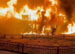Огонь частично уничтожил рынок «Восточный» на В-У