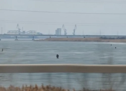 Гололед предательски маскирует опасность: залив в Волгодонске манит рыбаков, но таит угрозу 